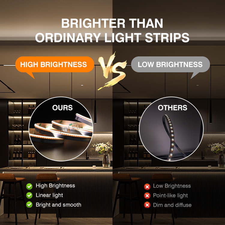 Luces LED tiras CCT COB vs SMD
